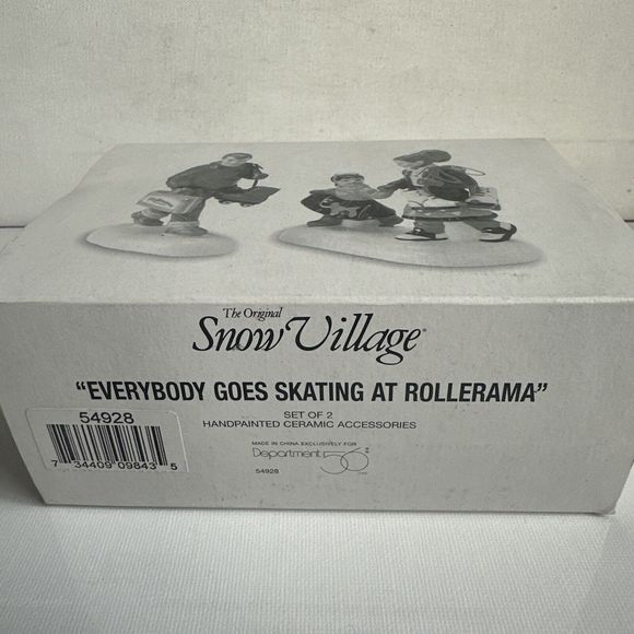 Department 56 Snow Village Everybody Goes Skating Rollerama 54928 Accessory - Picture 3 of 4